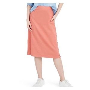 Madewell salmon Aline skirt